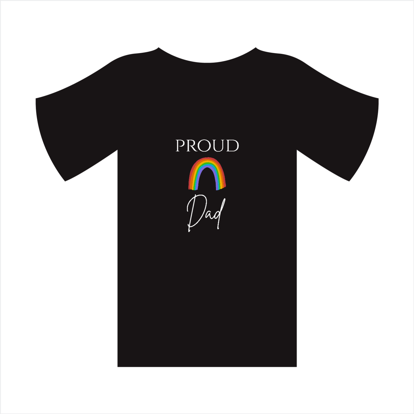 Proud Dad Rainbow T-Shirt